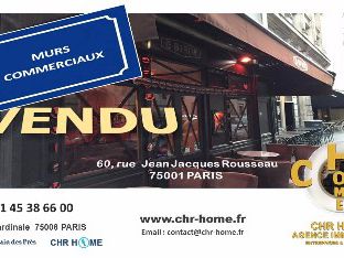 MURS COMMERCIAUX 60 rue Jean Jacques Rousseau 75001 VENDU PAR CHR HOME